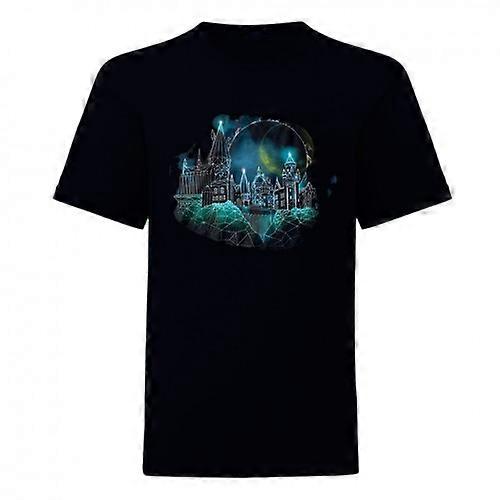 Harry Potter Mens Hogwarts Wireframe T-Shirt