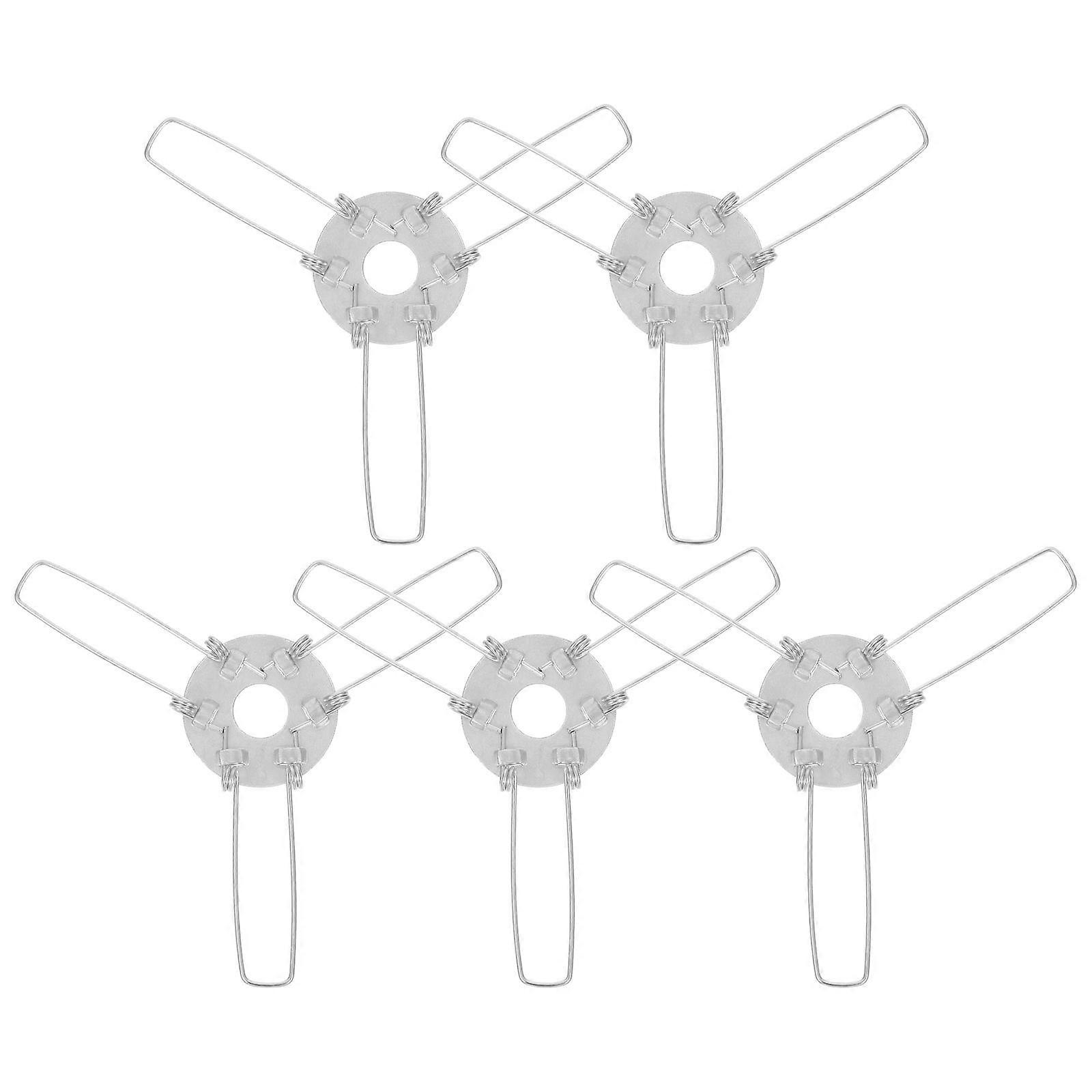 5pcs Metal Spring Clips For Recessed Lighting Lampshade Hardware Lamp Shade Adapters Downlight Accessories Lamp Parts Small Spring Clips