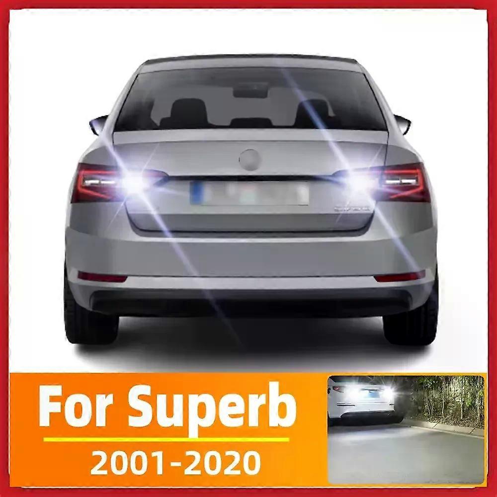 2x LED Reverse Light For Skoda Superb 1 2 3 MK1 MK2 MK3 Accessories 2001-2020 2011 2012 2013 2014 2015 2016 Backup Back Up Lamp
