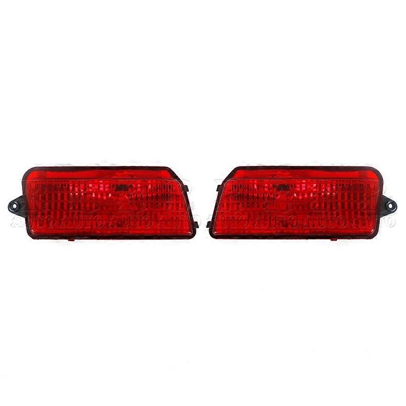 Applicable R-AUTO Red Len Tail Brake Light Taillights For Jeep Grand Cherokee 2005-2010 Fog Lamp Rear Bumper Reflector Light Without Bulb
