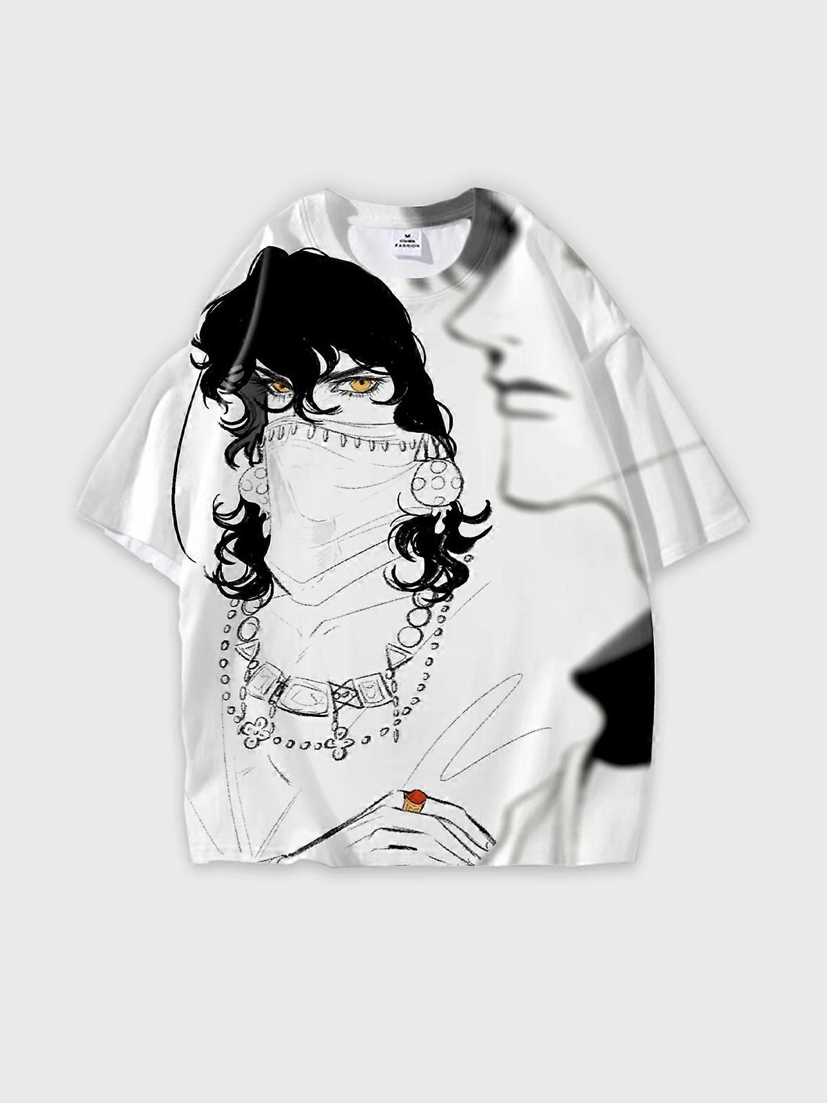 T-Shirt Short Sleeve Round Neck, Summer Casual Loose Graphic Tee, Unisex Sultan’s Game V3011