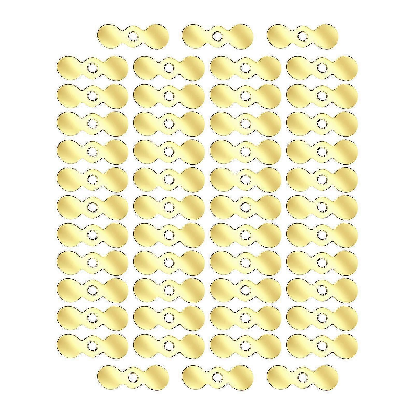 50Pcs Fishing Propeller Sequins Fly Tying Materials Replacements for Lures Baits Fishing Propeller Slices Lures Making silver L