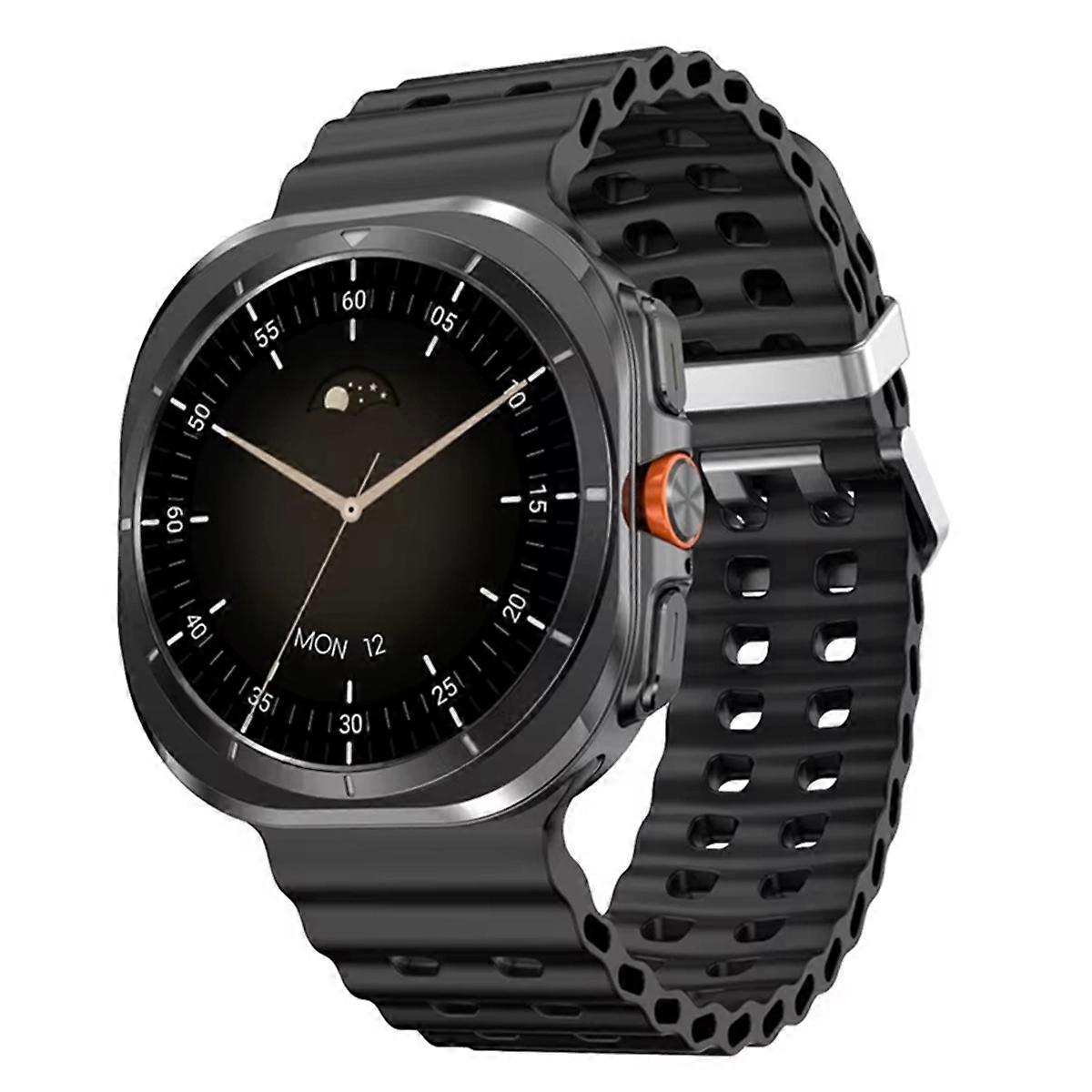 DT Watch Ultra 47mm Smart Watch Bluetooth Call Compass 3D Menu Wireless Charging Series 7 Smartwatch Black