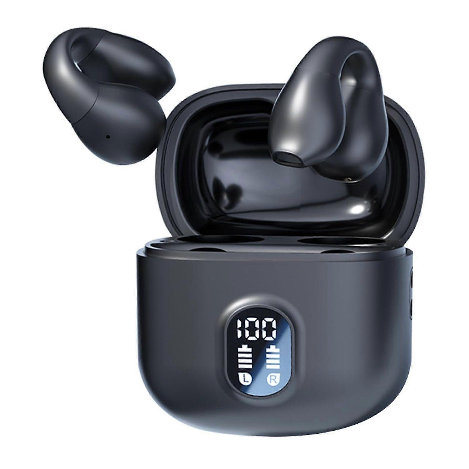 Air conduction earphones OWS Bluetooth 5.4 Super comfortable Ergonomic design(Black)