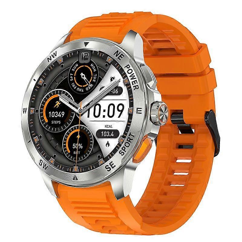 Smartwatch AK77 AMOLED Bluetooth Calling Outdoor Sports(Yellow)