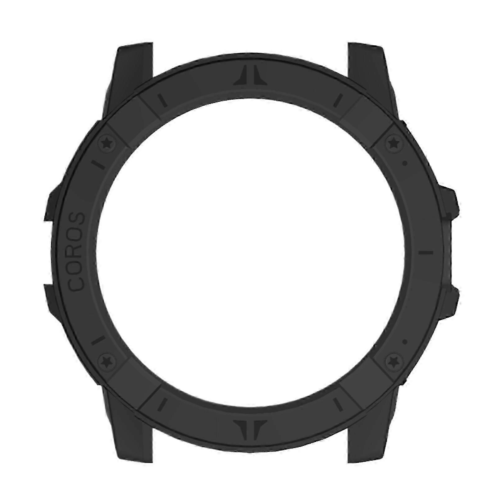 Screen Protector For COROS VERTIX 2S Screen Frame Hard PC Bumper for Smartwatch Protective Cover Case black red