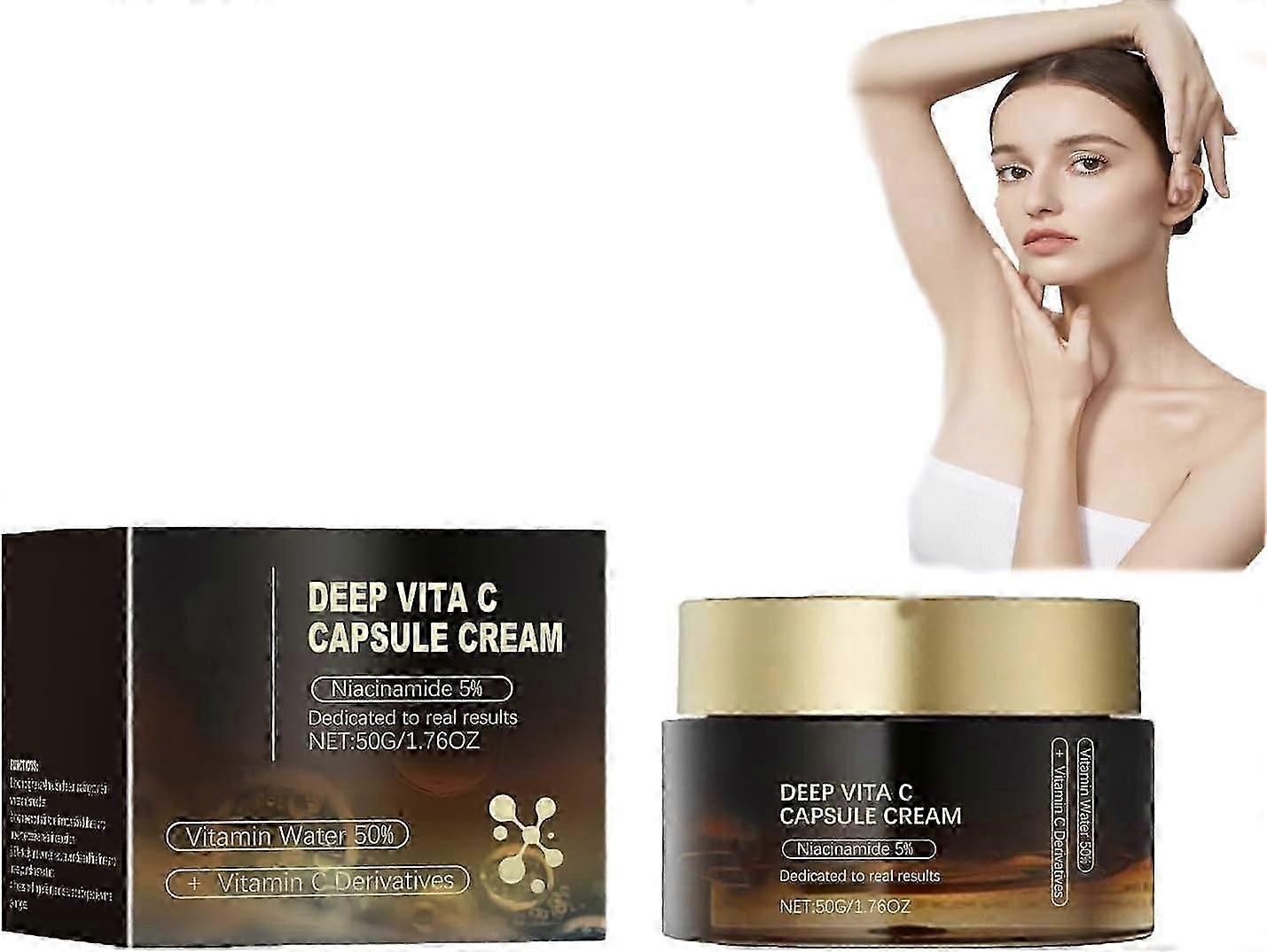 Deep Vita C Cream, Moisturizing Anti-Wrinkle Vitamin C Lotion For Instant Glow