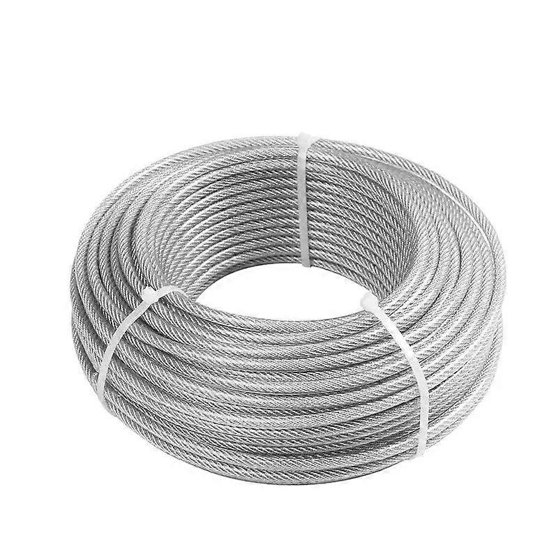 Wire Rope 100 Meter Steel PVC Coated Flexible Wire Rope For Clothesline 0.8 to 4 mm Diameter 10 Meter Length