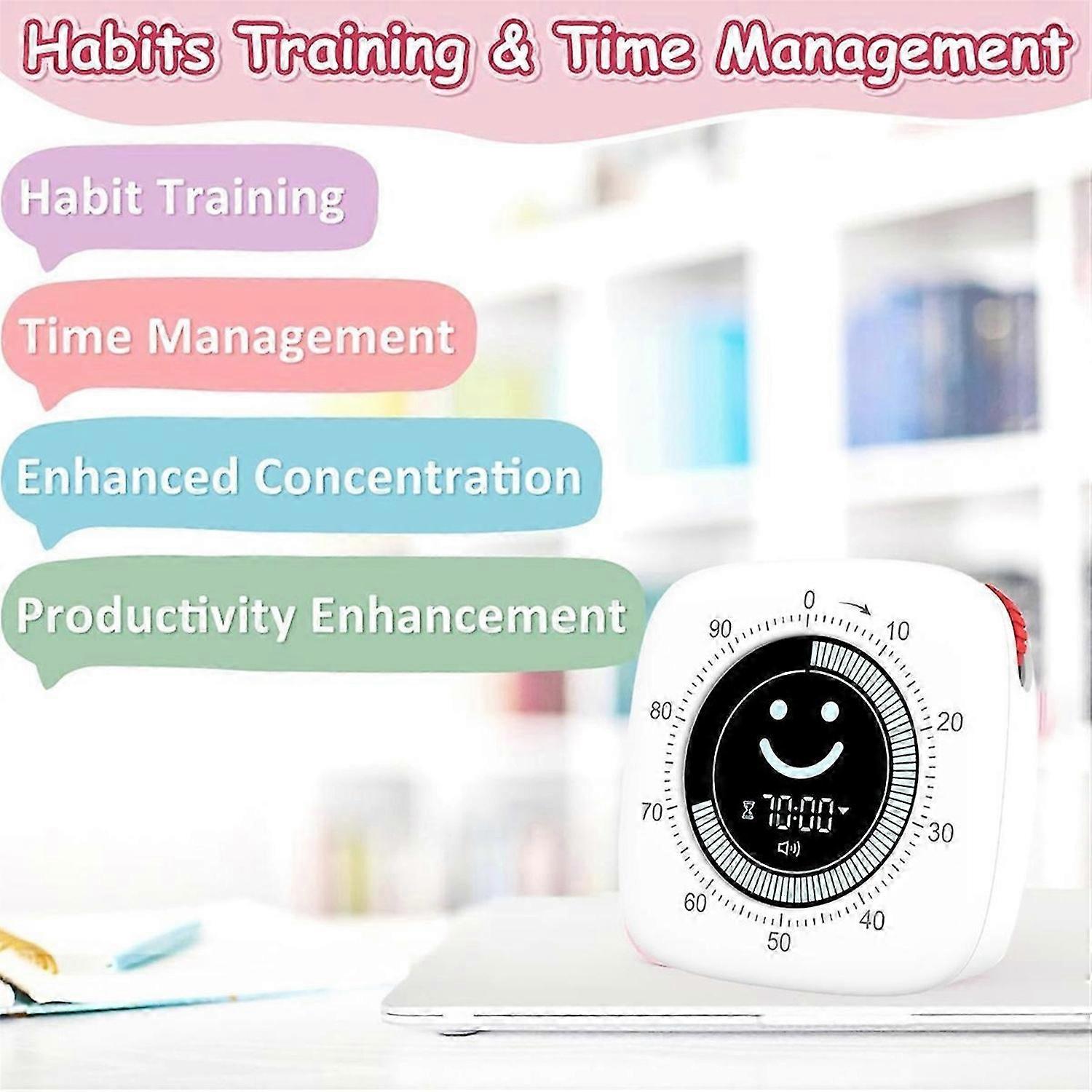 Timer, Digital , Magnetic Kitchen Timer for Cooking, Pomodoro for Classroom,Visual Desk Timer