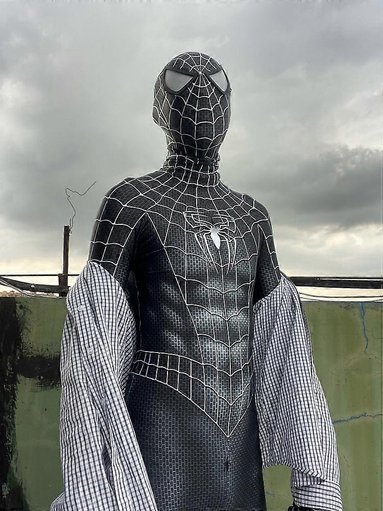 Black Venom Spider-Man Jumpsuit Cosplay Adult Children Men's Suit Costume Halloween