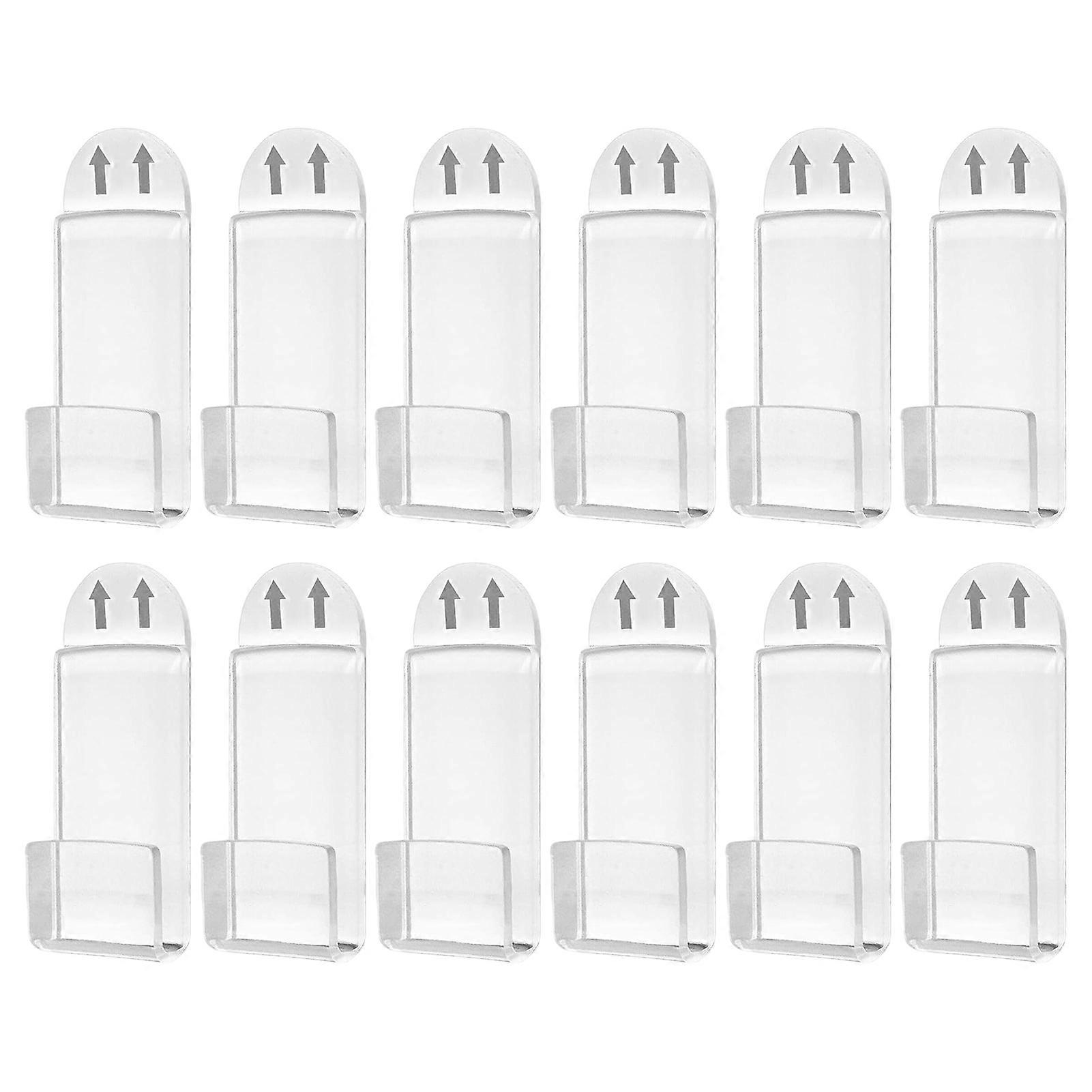 12pack/lot Acrylic Vinyl Record Wall Mount Shelf No Drill Storage Solution For CD Collection