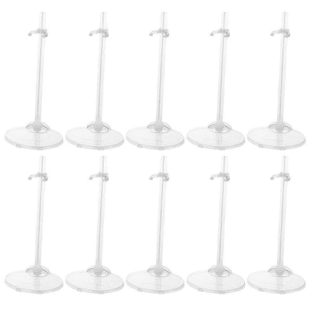 Plastic Doll Stand Holder Transparent Doll Support for Display 20Pcs