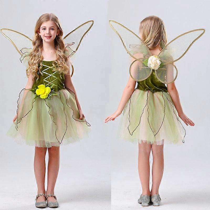 Children's Day children's flower fairy girl dress small wings baby elf dance princess tutu skirt Halloween