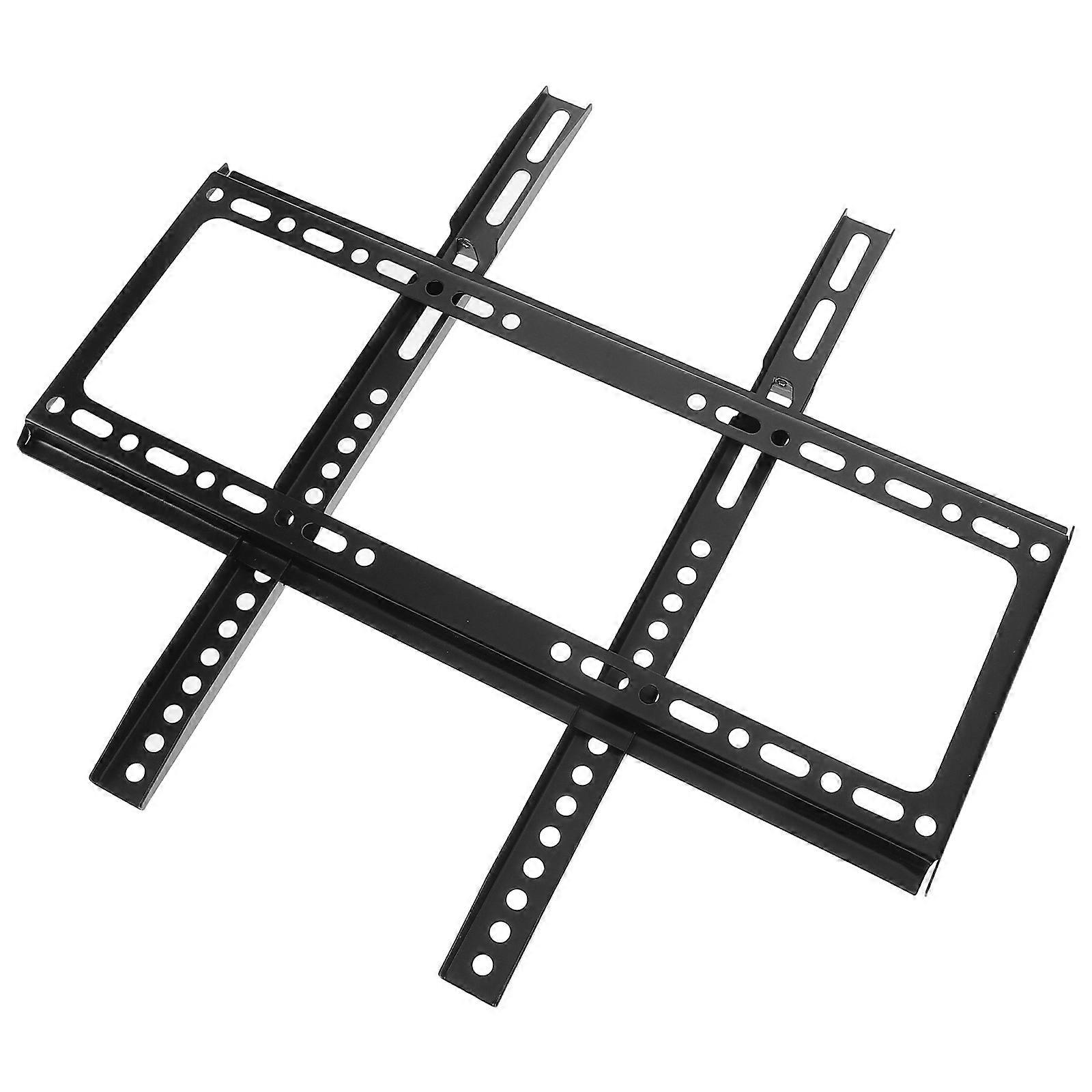 Monitor Wall Mount Universal Led Lcd Tv Holder Stand Precision Craftsmanship Easy Installation Black Metal 1Set