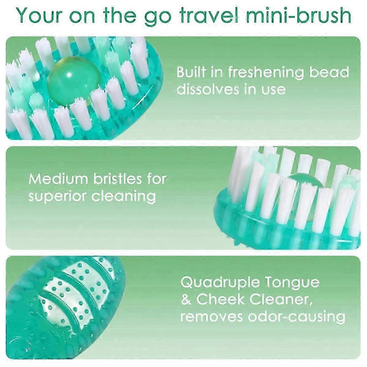 40 Pack Disposable Mini Travel Toothbrushes - 5 in 1 Function