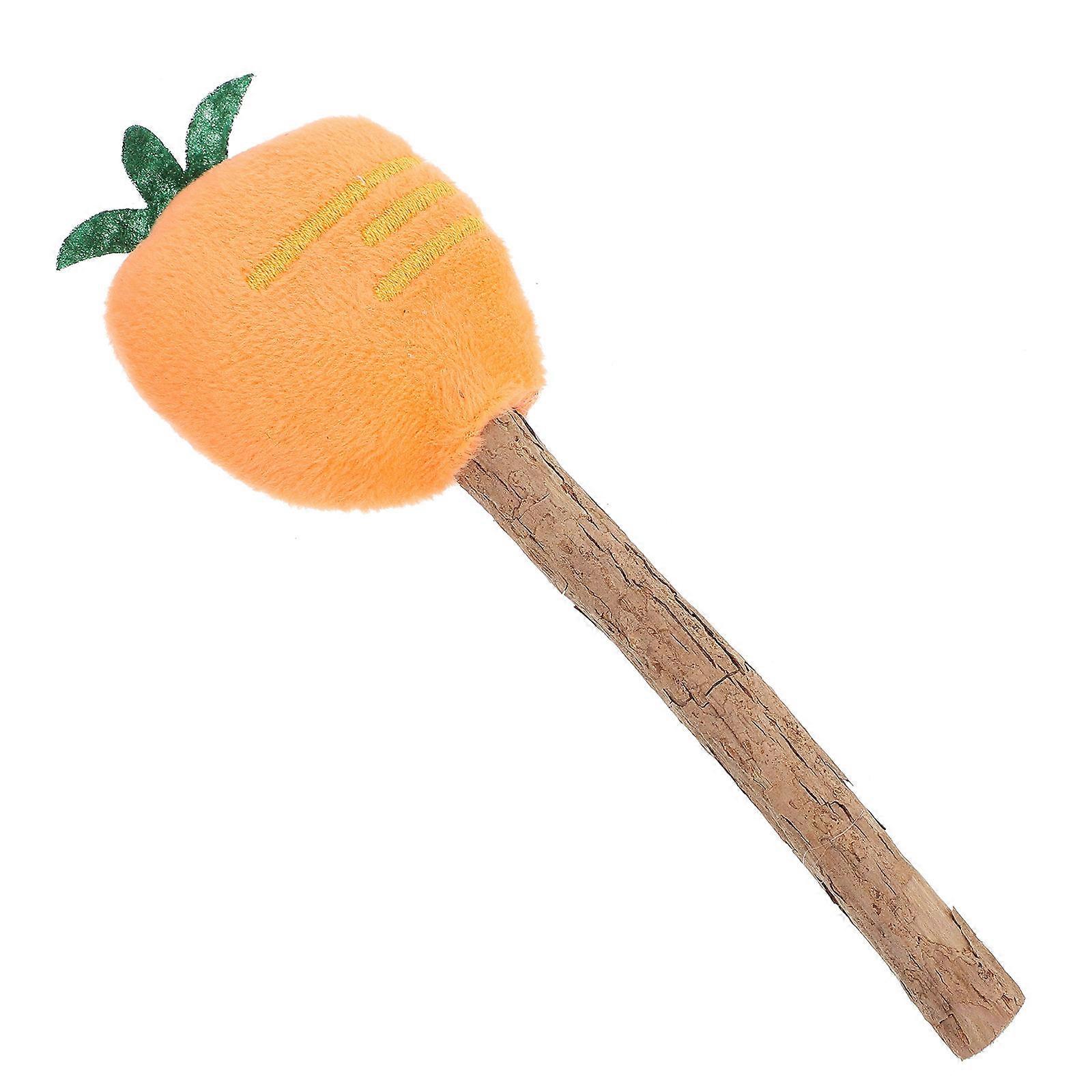 Cat Teaser Toy Wand for Pets 5Pcs with Plush and Wood Material