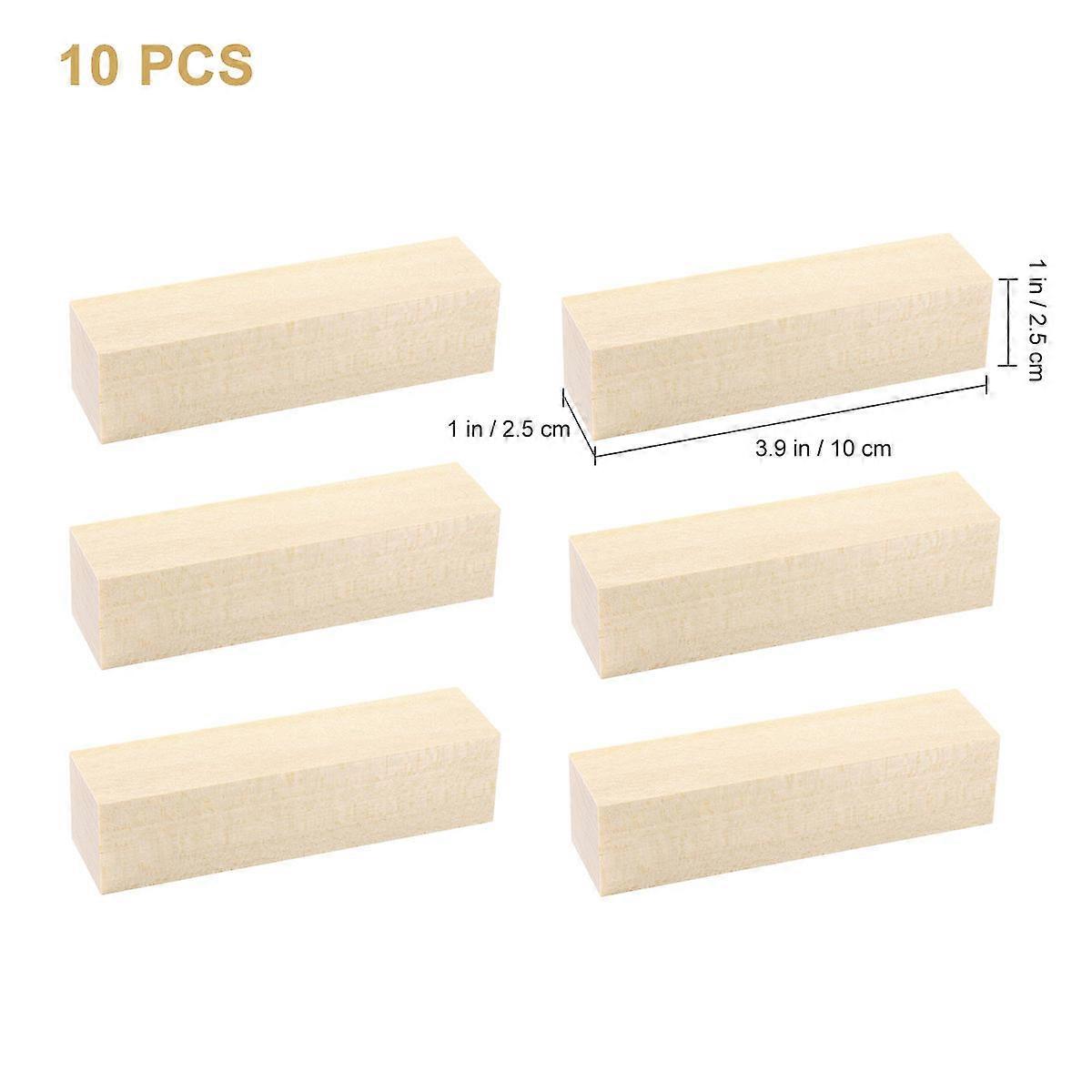 Wood Block Craft Wood for DIY 2Pcs Artibetter Wooden Craft Plank Set