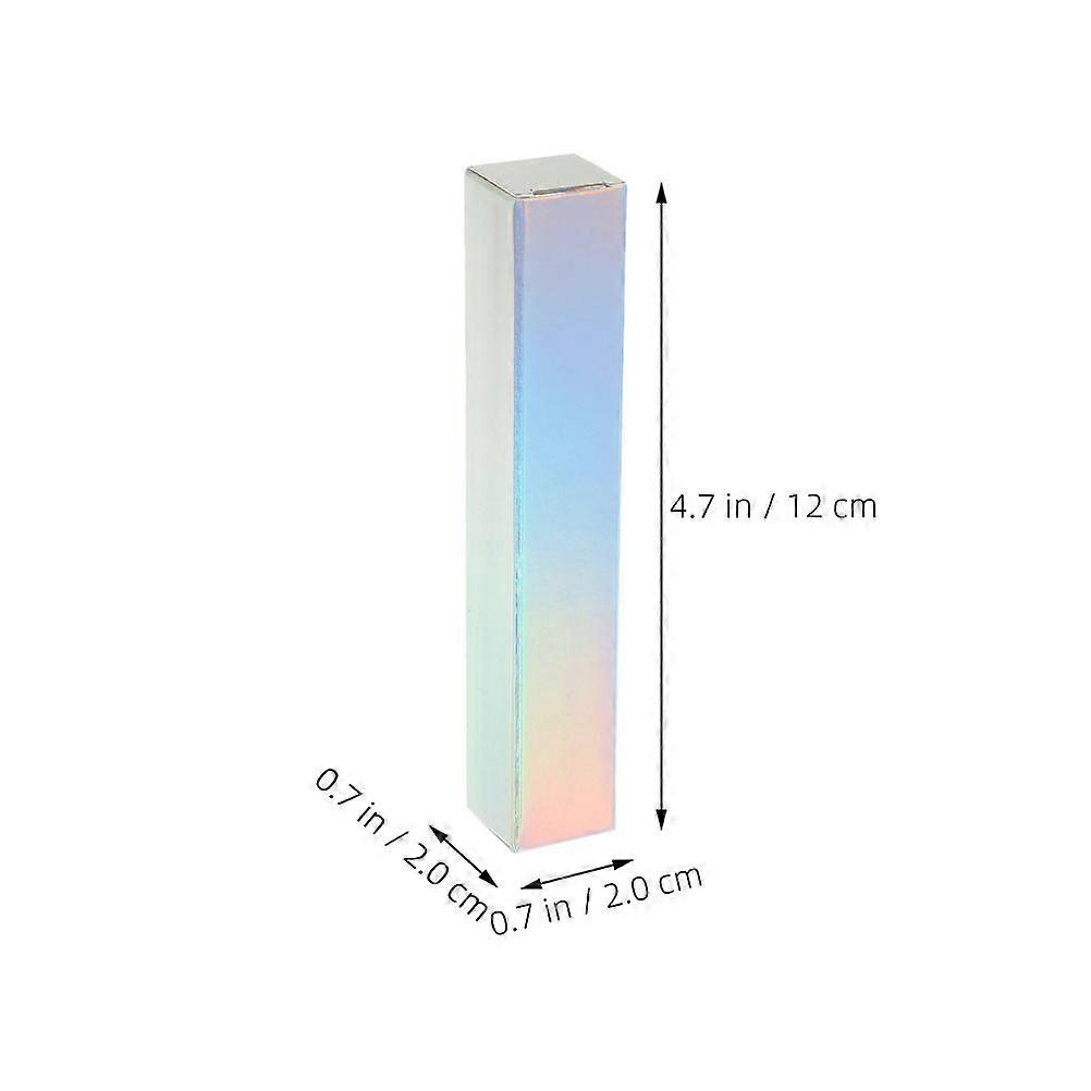 Lipstick Packing Boxes Paper Containers for Storage 30Pcs Silver Aluminum Foil