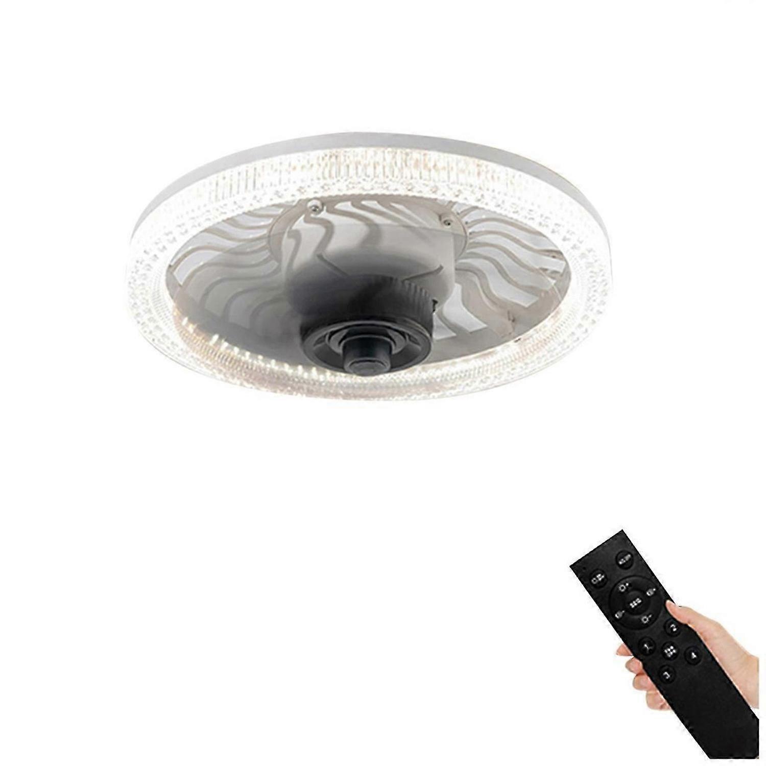 Light Socket Fan with Remote 12In E27 Socket Fan Light with Dimmable Brightness and ColorTemp for Be
