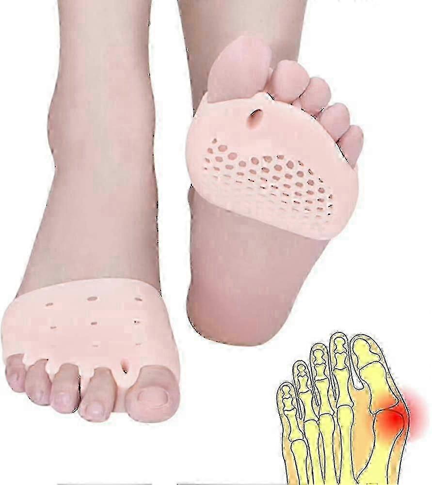 5 Pairs Of Honeycomb Front Pads Hallux Valgus Big Foot Toe Splitter Toe Cover