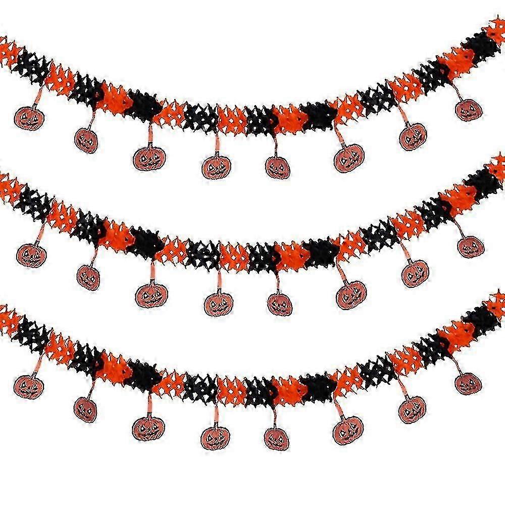 Halloween Ghost Festival Garland - Holiday Decor Props Pull Flag - Lovely Pumpkin Garland