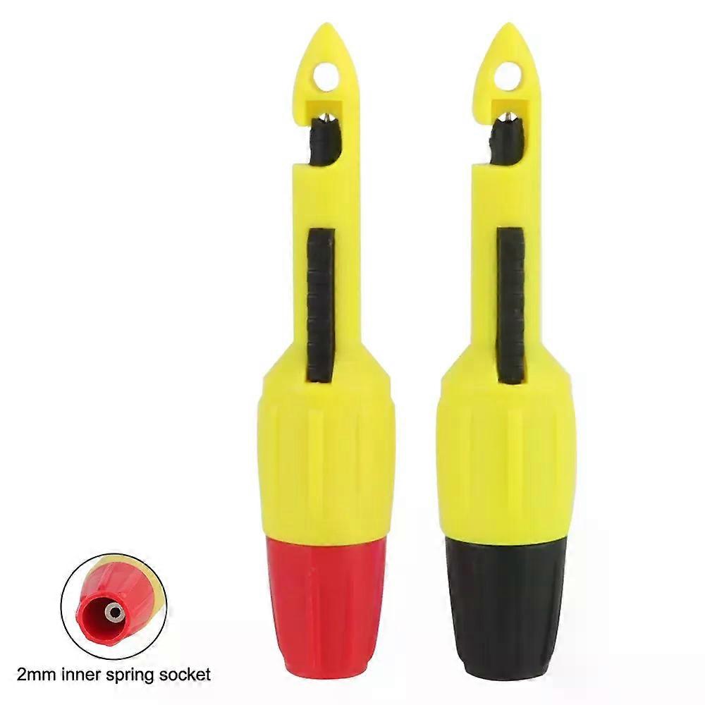 For Multimeter Voltage Voltmeter Testing Wire Piercing Puncture Probe 2mm/4mm Socket 2pcs Insulation Piercing Clip Tool