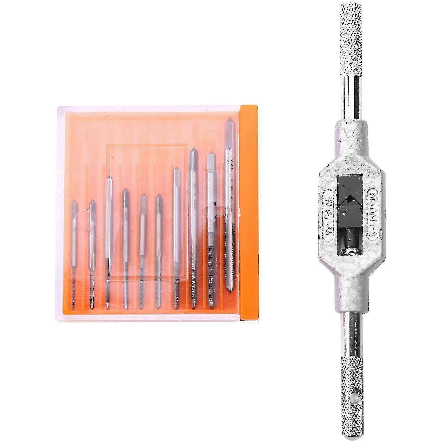 11pcslot M1 M1.2 M1.4 M1.6 M1.7 M1.8 M2 M2.5 M3 M3.5 Mini Screw Tap Set Hand Tap Thread Wire Tappi