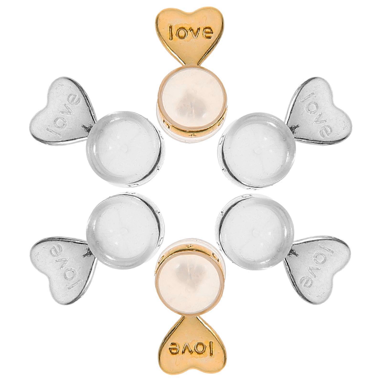 Earring Backs Silicone Replacement for Pierced Stud Locking 6Pcs