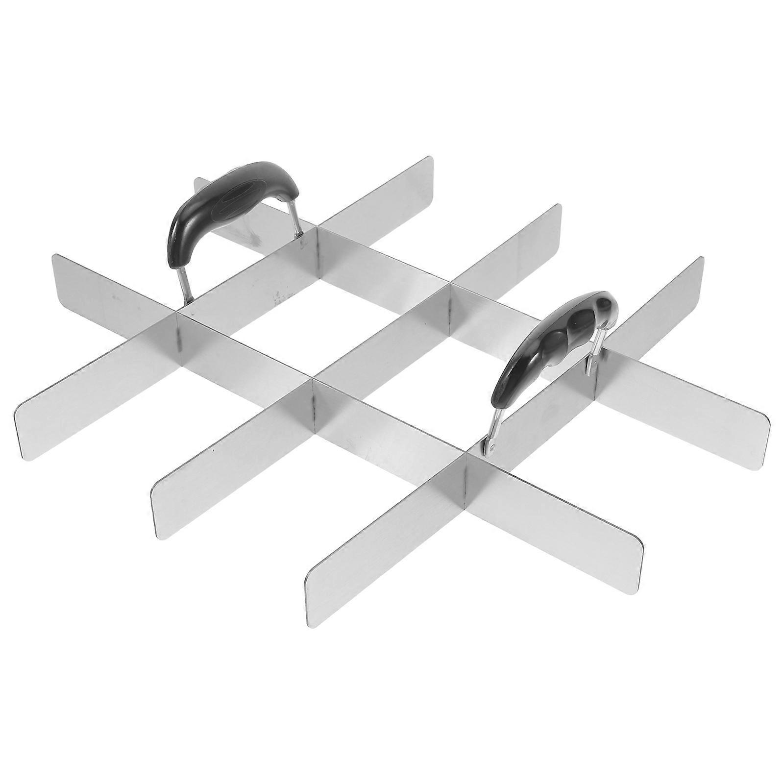 Pastry Cutter Stainless Steel Cake Divider with Handle for 3Pcs Baking Use