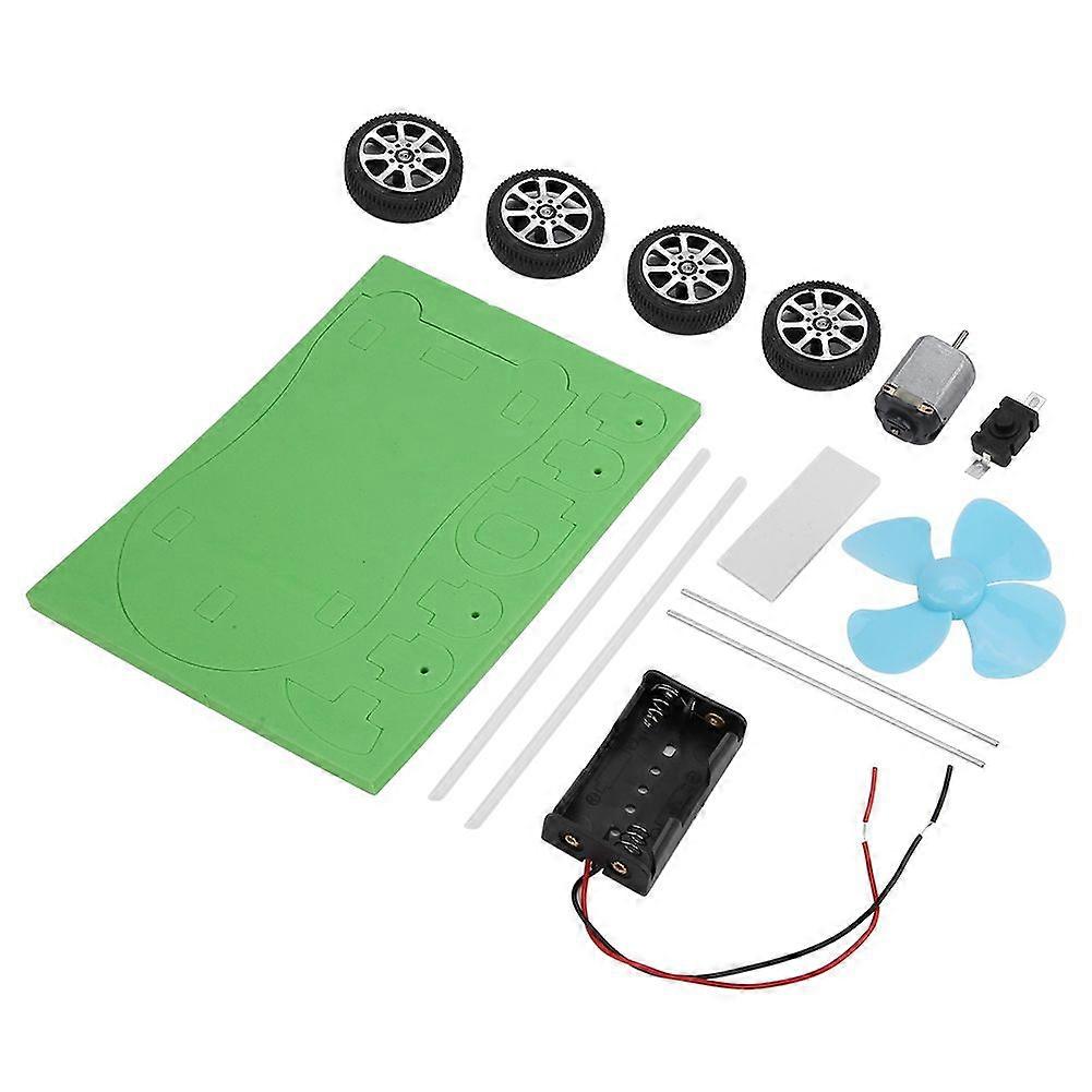 Educational DIY Wind Power Car Model Children Handmade Assembling Toy