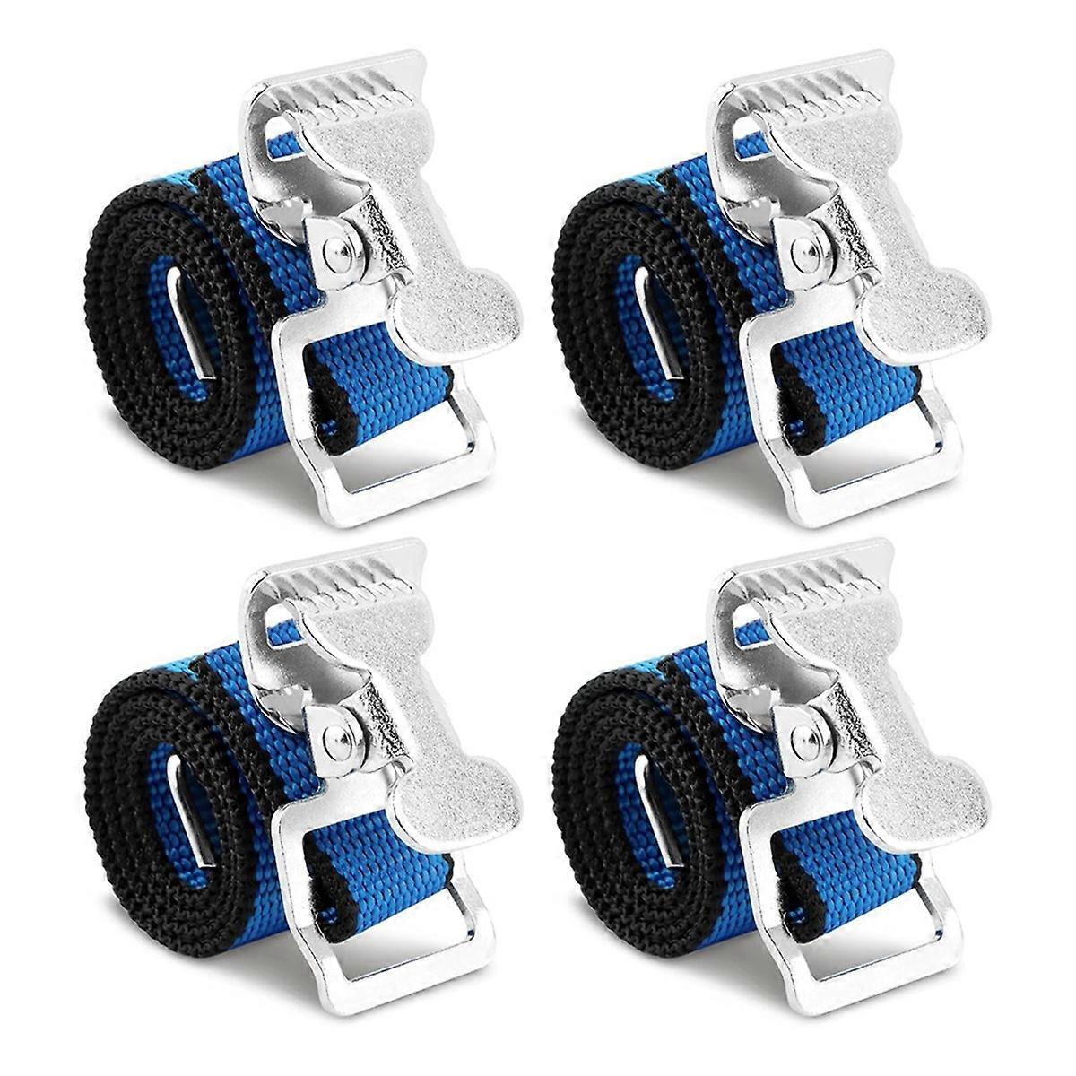 Lot de 4 sangles réglables pour échasses, fixation de pieds en nylon, pièce de rechange pour échasses