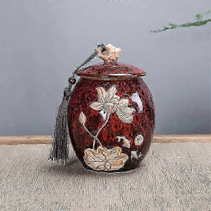 Customizable Ceramic Urn for Pet or Human Ashes, 750ml Memorial Keepsake