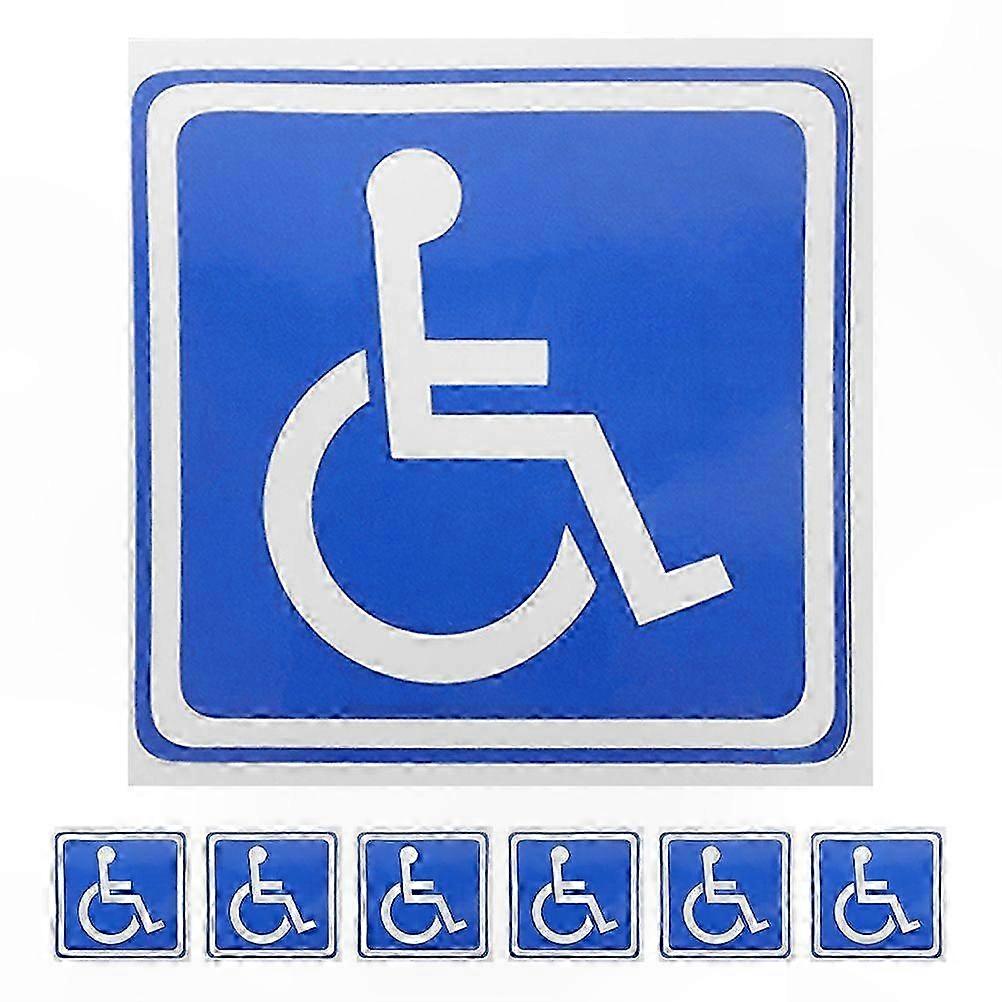 7-Piece Self-Adhesive Accessibility Signs for Windows and Doors