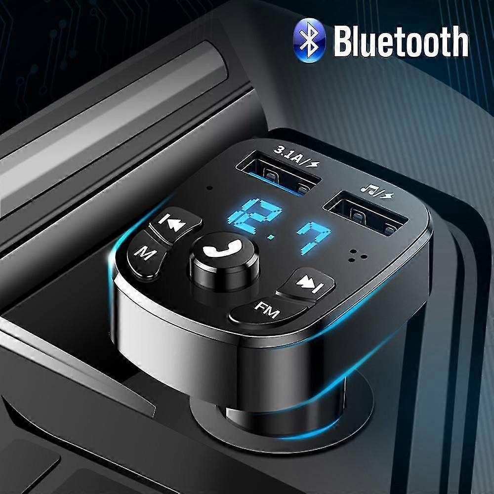 Fm Transmitter Bluetooth Wireless Car Kit Handfree Dual Usb For Jaguar Xf Xj F-type E-type F-pace E-pace X-type S-type Xkr Xjs