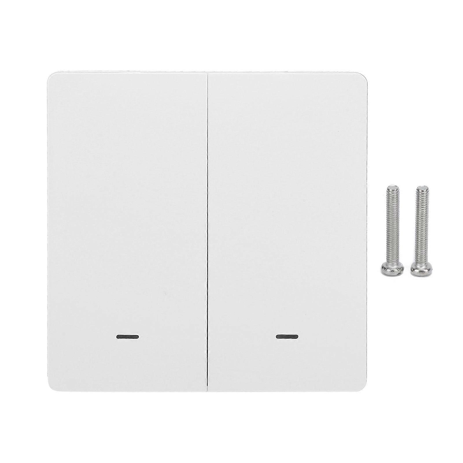Wall Smart Light Switch Zero Fire Push Button Phone Timing for TUYA ZigBee 86 AC 100240V2Gang