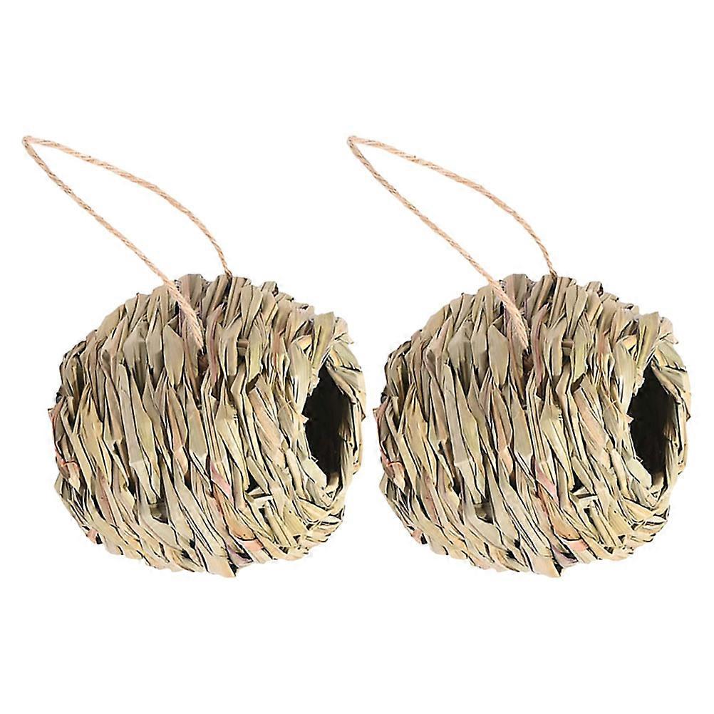 Parrot Nesting House for Birds Use 8Pcs Hand Woven Bird Nest
