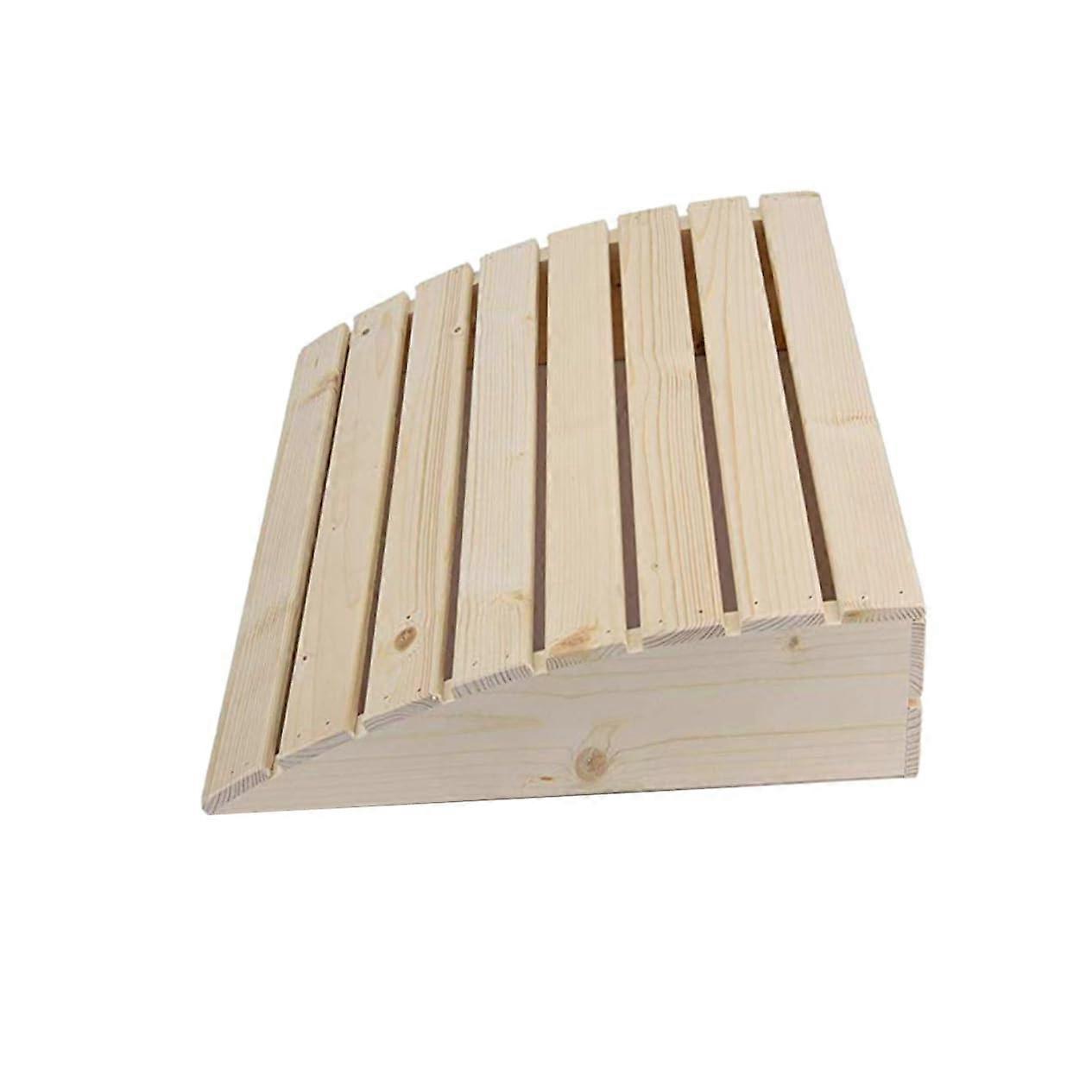 Wooden Headrest Pillow for Sauna - Comfortable Neck Cushion with Curved Design for Home Spa Accessories, Durable Material