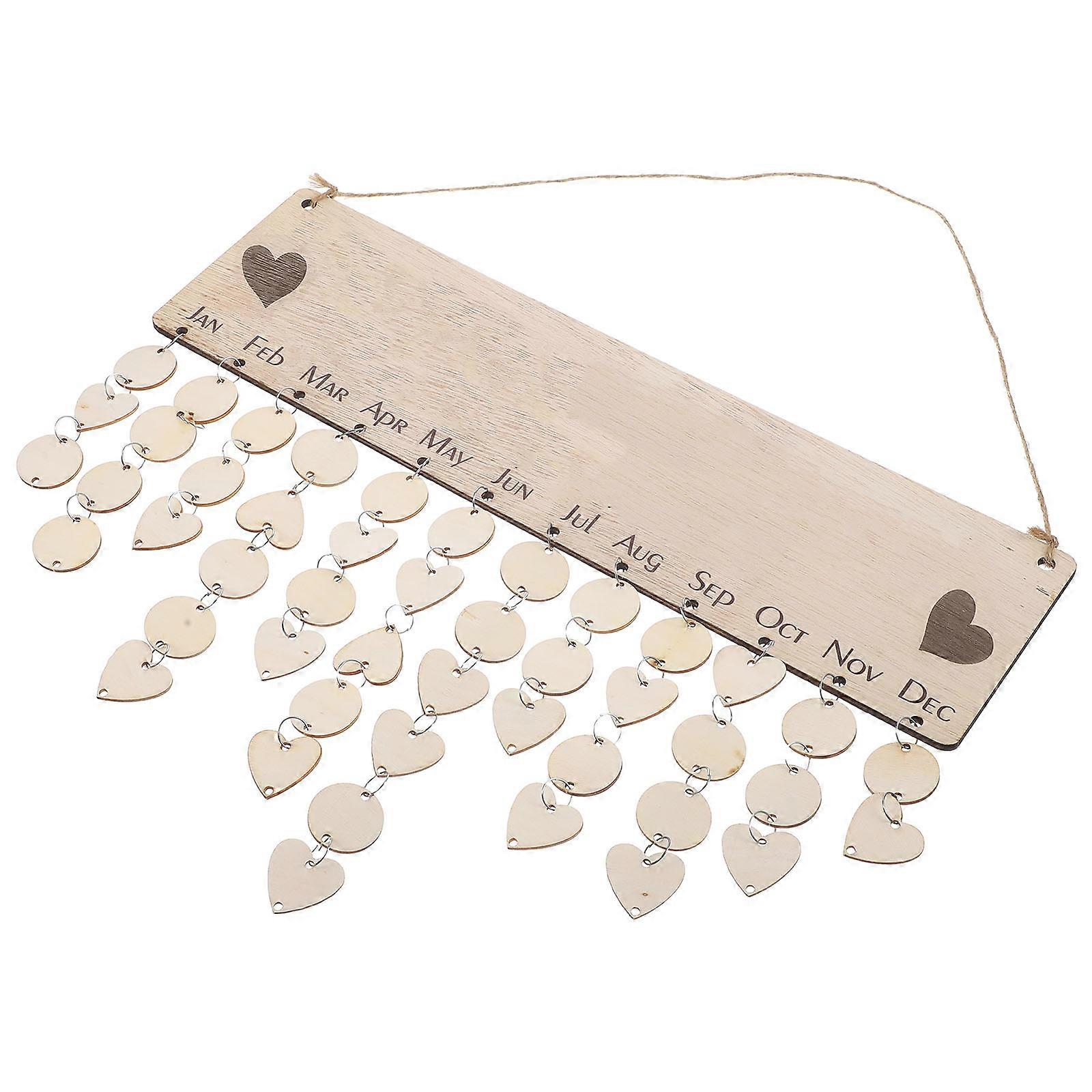 Chic Calendar Hanging Wall Calendar For Home Decoration 40X11CM Simple Design 1 Set