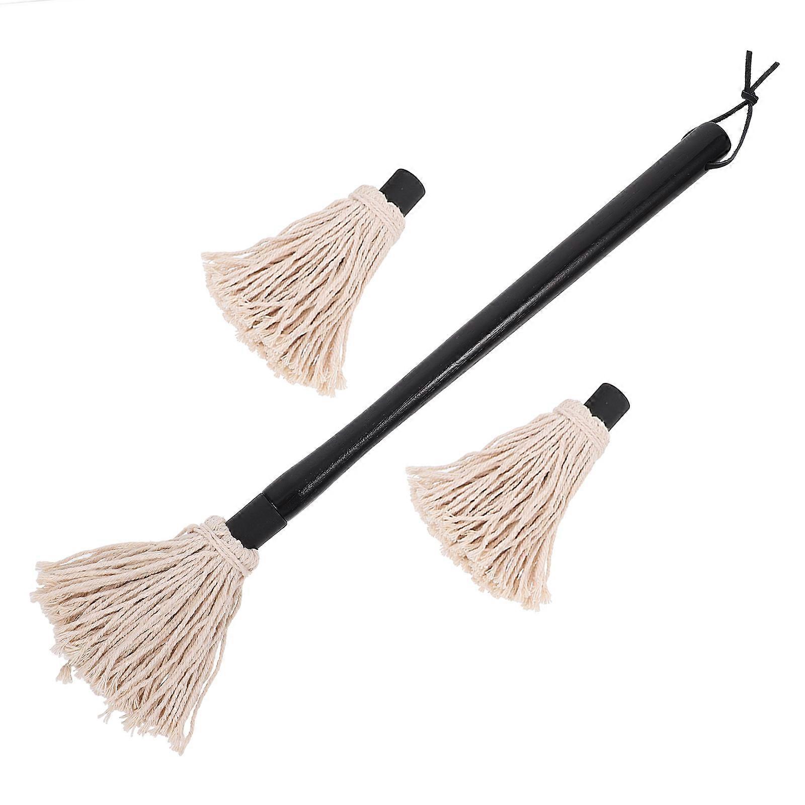 Grill Basting Mop 5 Sets Designed For BBQ Enthusiasts Wood Handle Multi Color Efficient Oil Brush Functionality