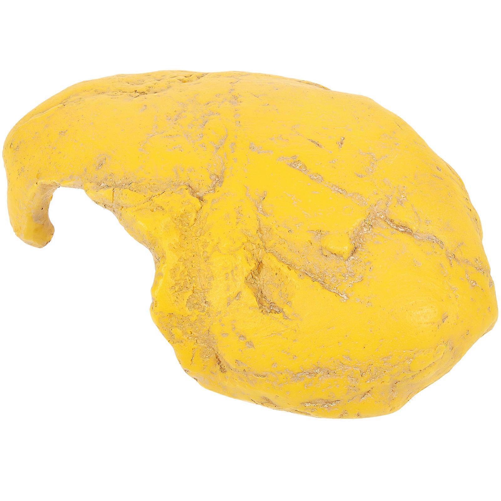 Cave-Like Fish Hideout Shelter Designed For Fish And Reptiles Size 16x11cm Yellow 5Pcs Ideal For Hiding And Breeding