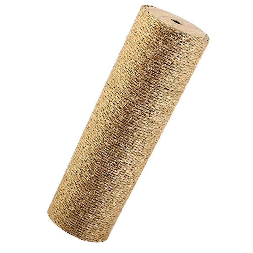 Household Scratching Post Replacement Cat Scratcher Post Light Brown 35x7cm Indoor Cat Activity 1Set