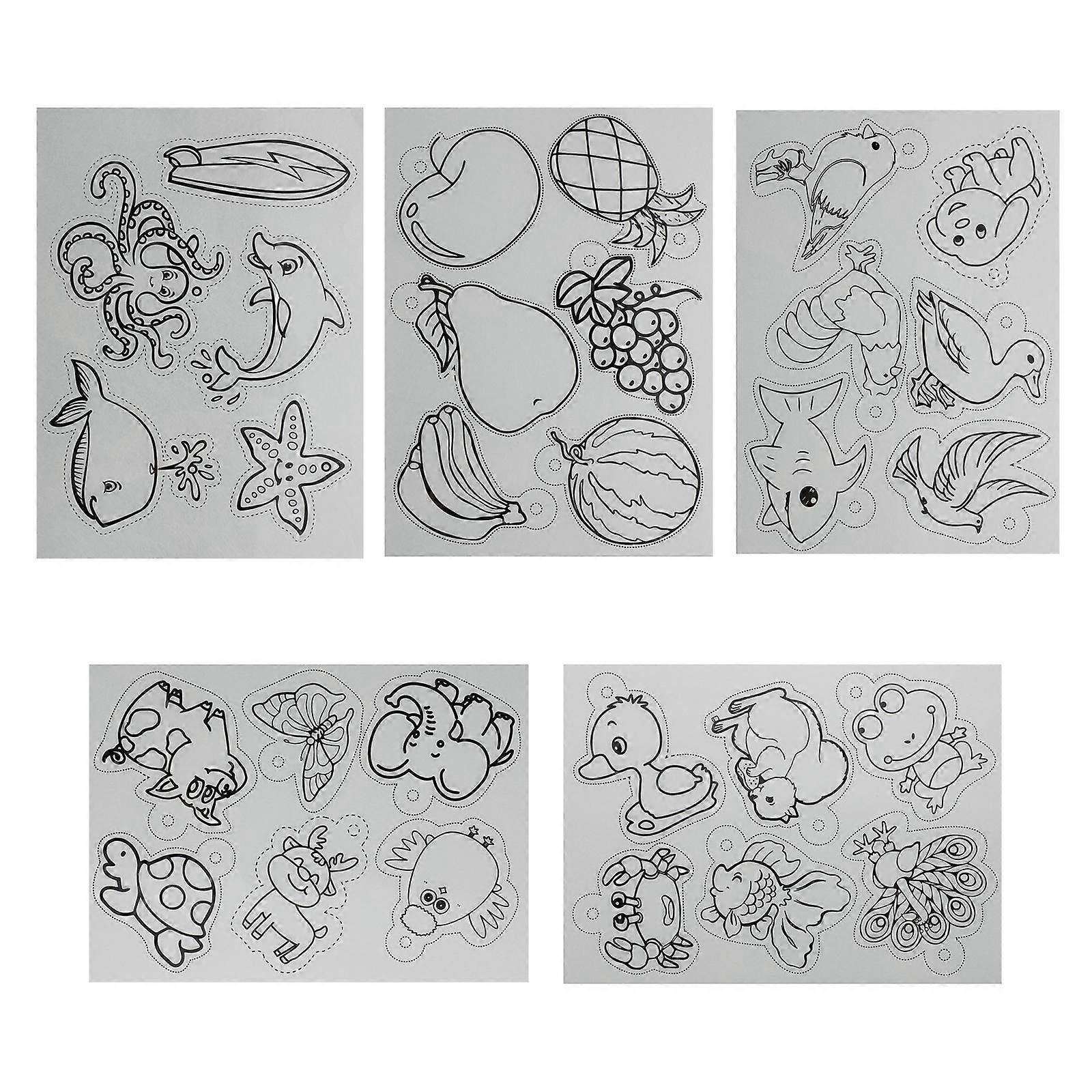 Shrink Art Pieces Heat Shrink Craft Sheets for Handmade Accessories 15 Sheets