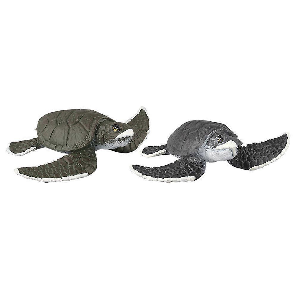Sea Creature Turtle Figurines for Decor 6Pcs Plastic Realistic Models