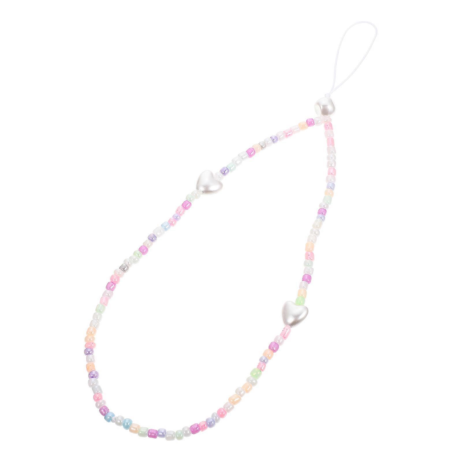 Cellphone Wrist Rope Universe Mobile Phone Beaded Chain with 5Pcs Set