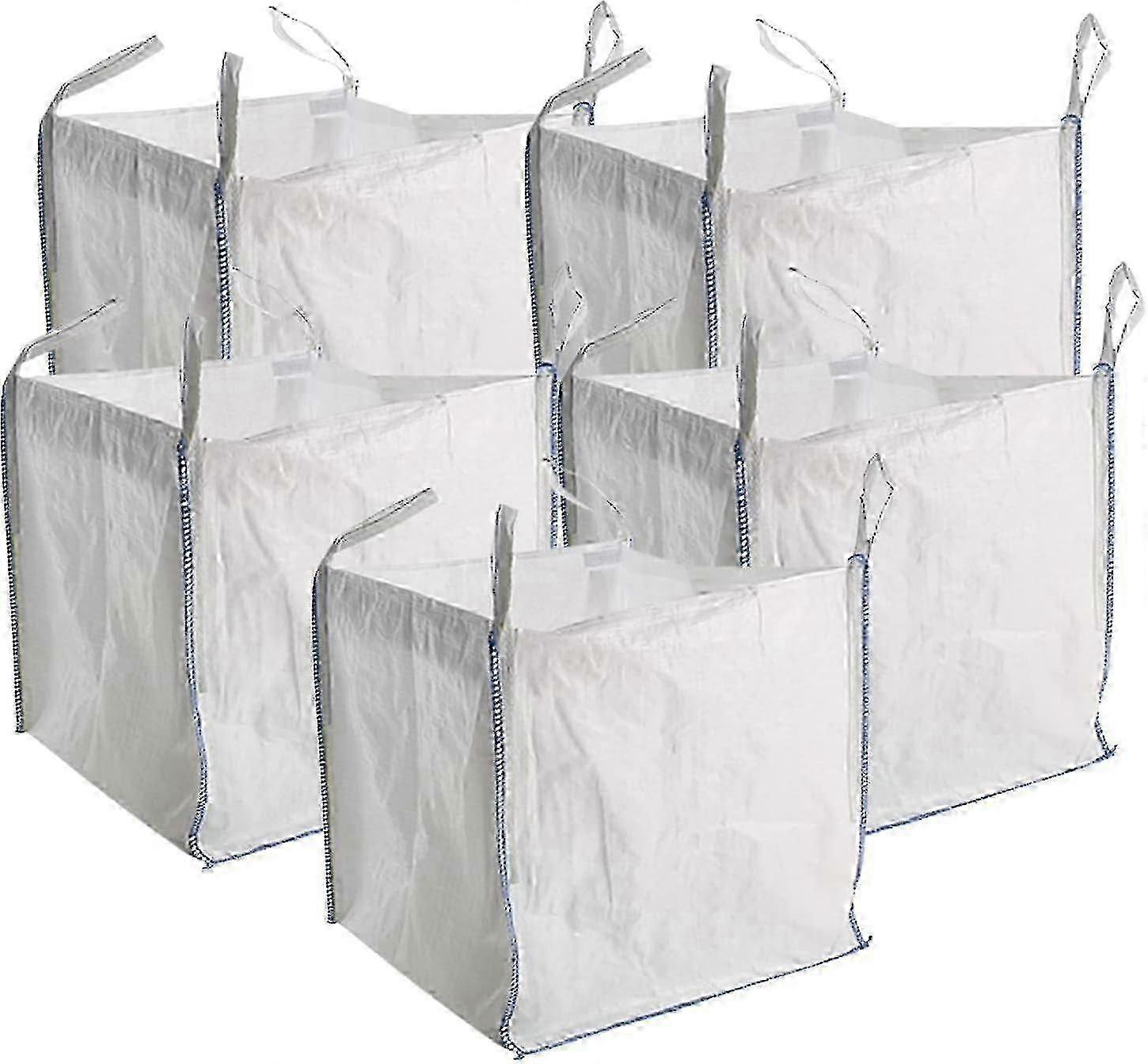 5 × جديد FIBC أكياس السائبة بناة حديقة النفايات 1 طن طن أكياس جامبو كيس تخزين الثقيلة