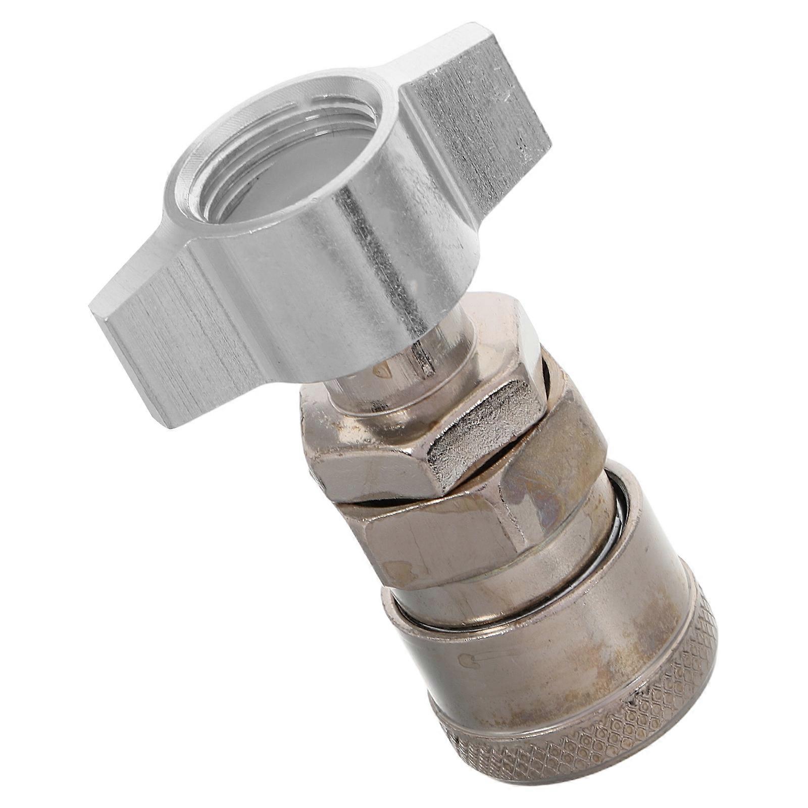 Quick Connect Hose Adapter for Truck Gas Connection 2Pcs Metal Durable