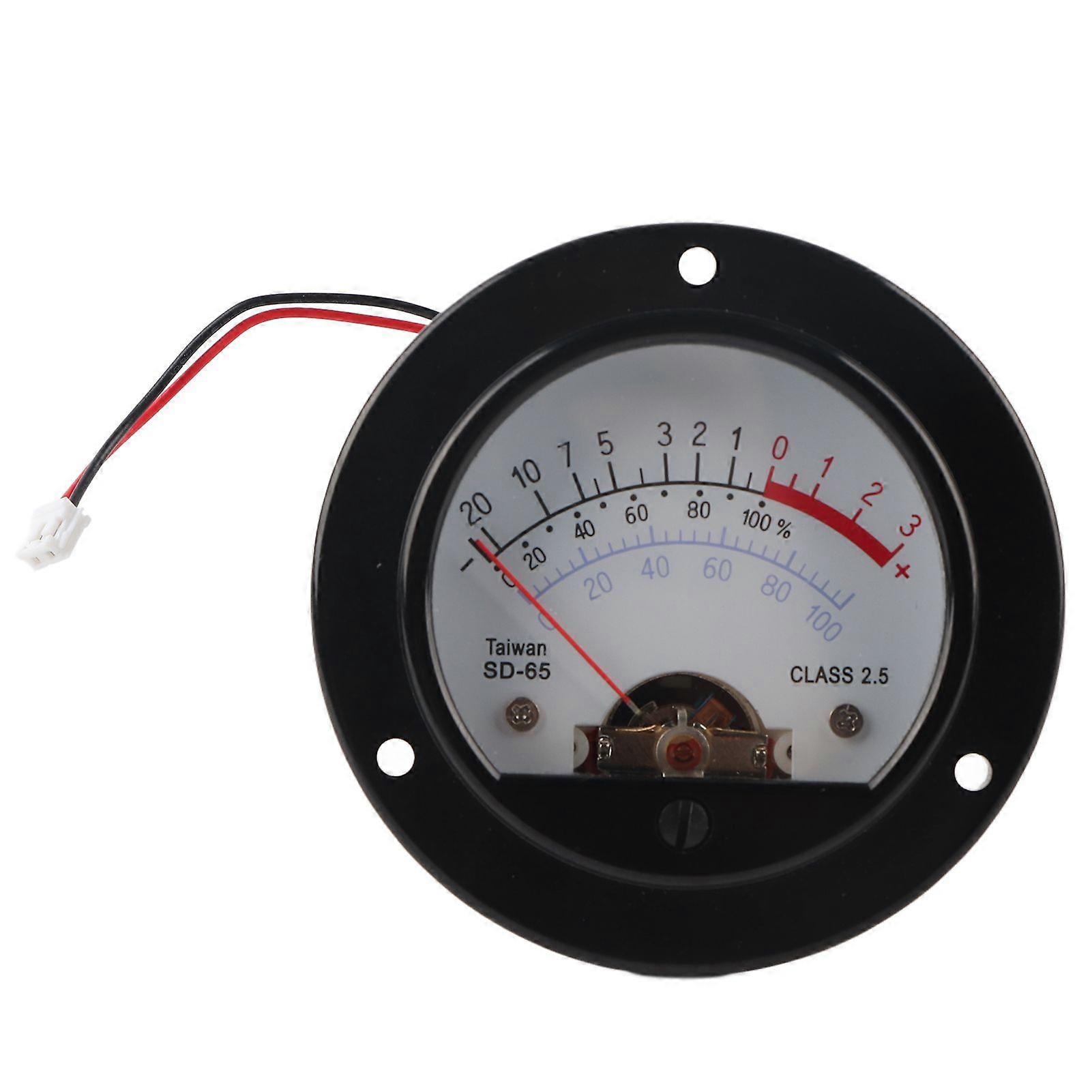High quality  SD-65 pointer meter head retro dial round voltmeter VU meter level