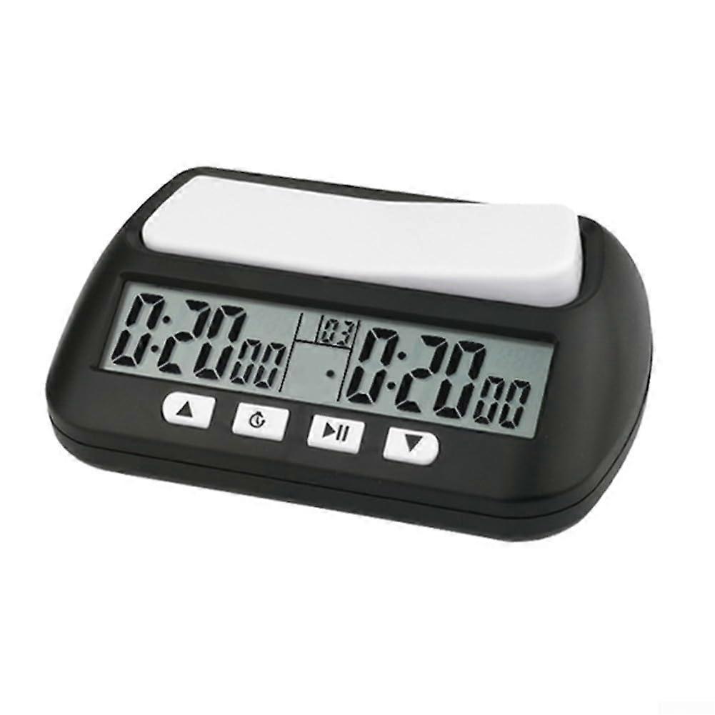 3In1 Digital Chess Clock Timer With Bonus and Delay Modes, ABS Plastic Chess Timer For Tournament and Training