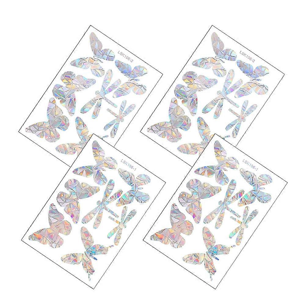 Removable Butterfly Window Clings for Bird Strike with Adhesive 8Sets