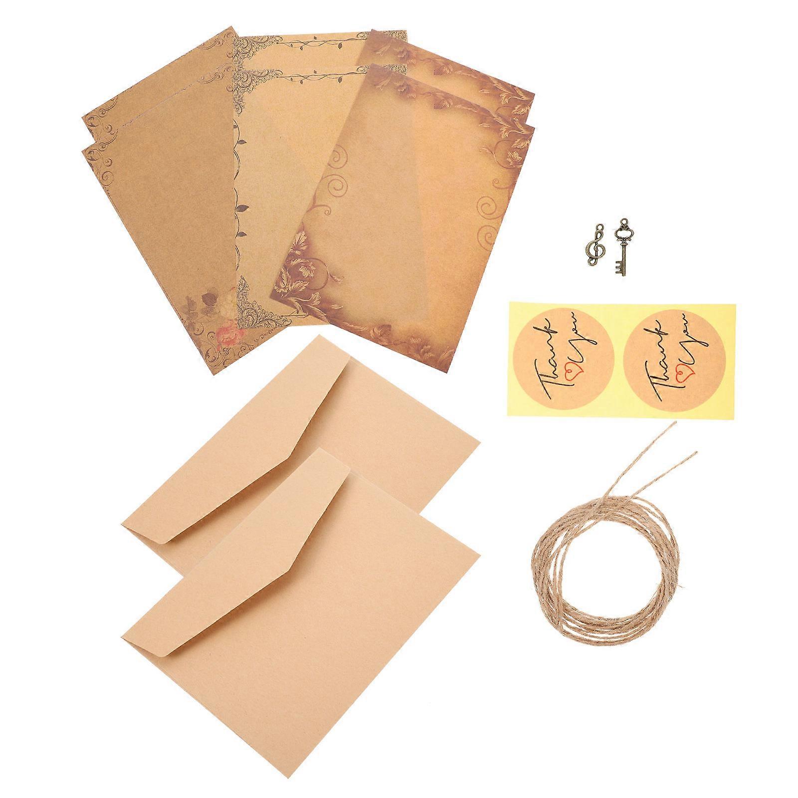 Writing Paper Letter Paper Envelope Set for Home Use Vintage 3Sets